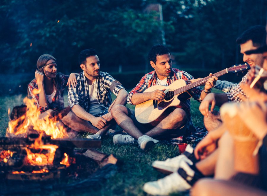 Campfire
Together, you are being warmed in a campfire. Tell your story.