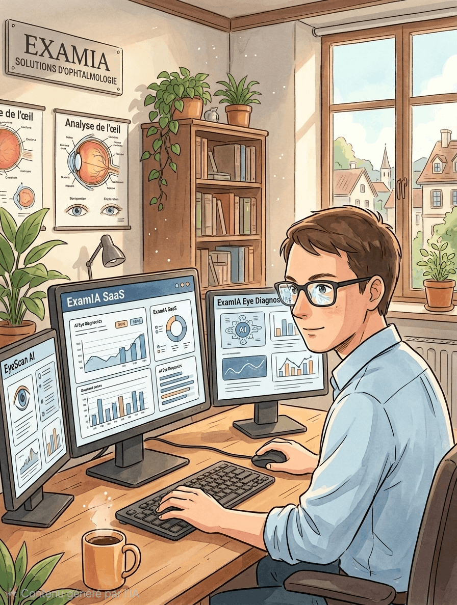 Illustration du studio g-labs entre optometrie et creation de SaaS